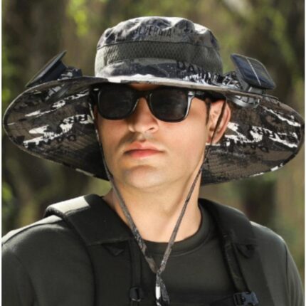 2025 New Solar Fan Outdoor Fishing Hat